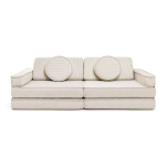 Cord Kindersofa in Vanille – weiches und stilvolles Spielsofa für Kinder